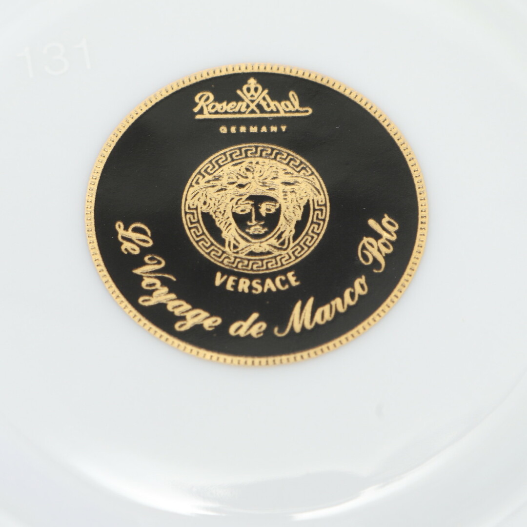 VERSACE(ヴェルサーチ)の美品 ヴェルサーチ マグカップ ソーサー 1客 セット 食器 カップ サンバースト グレカ模様 孔雀 婦人 レディース EEM K10-7 インテリア/住まい/日用品のキッチン/食器(グラス/カップ)の商品写真