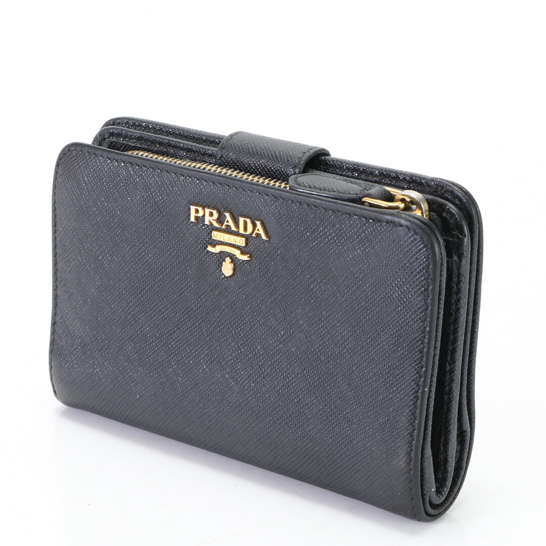 PRADA - 美品 プラダ サフィアーノ レザー 二つ折り 財布 本革