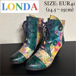 ※プロフ必読【LONDA(ロンダ)】アグネスレースアップブーツ 24.5cm(ブーツ)