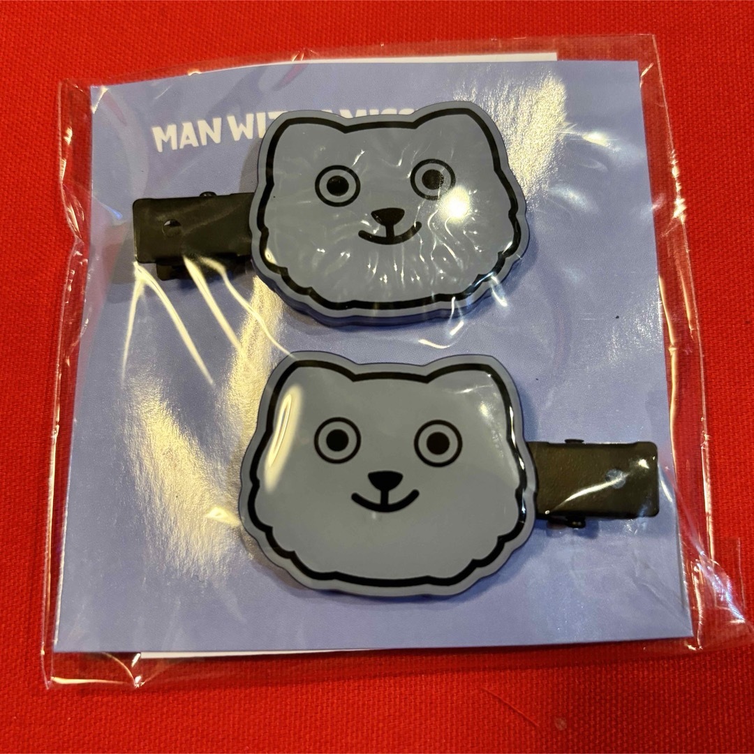 MAN WITH A MISSION(マンウィズアミッション)のマンウィズ　ヘアピンセット　ブルーグレー　未使用未開封 エンタメ/ホビーのタレントグッズ(ミュージシャン)の商品写真