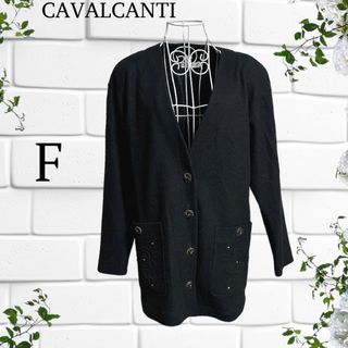 【 CAVALCANT】 ノーカラーコート 肩パッド入り 日本製 レトロ(ロングコート)