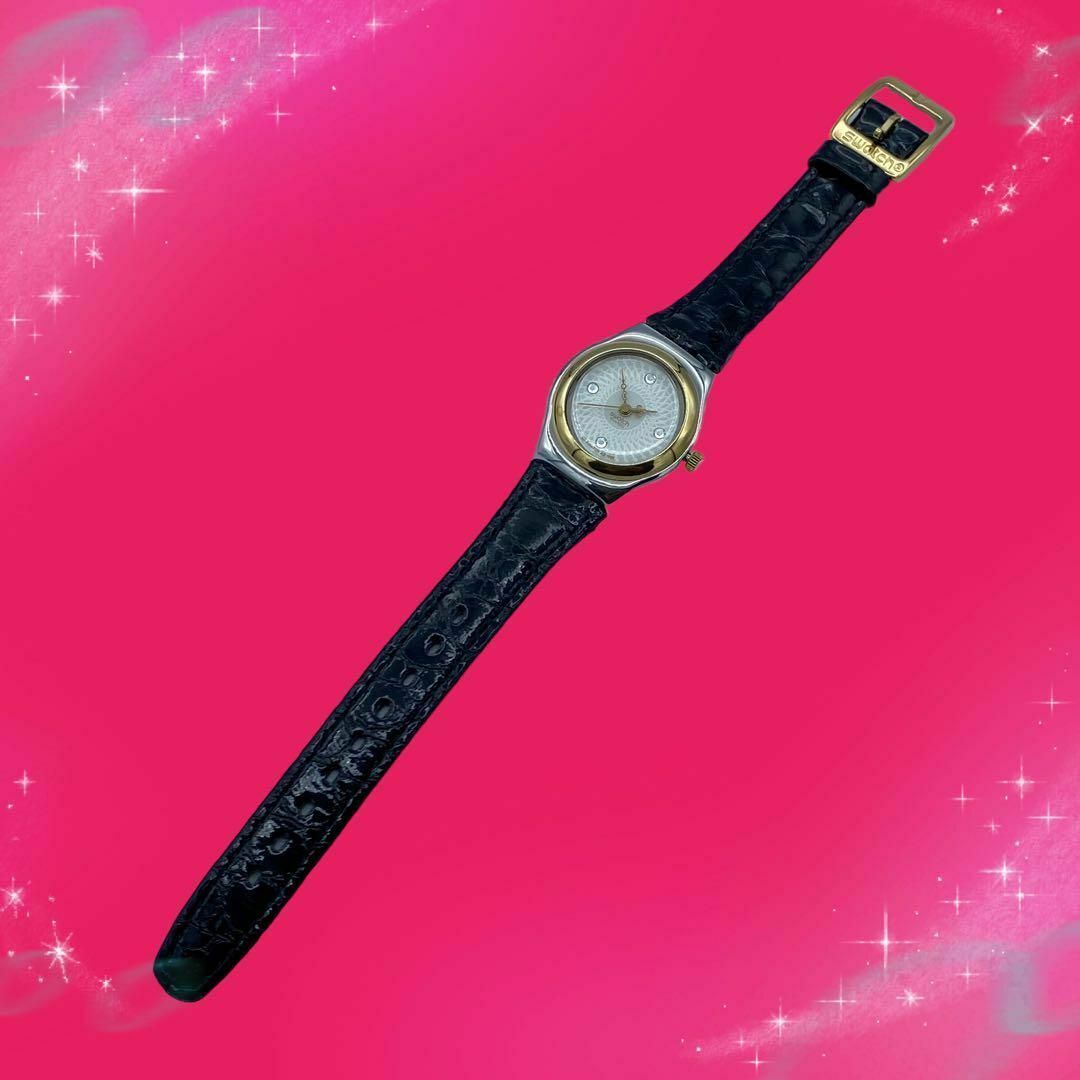 swatch(スウォッチ)の《超美品　稼動品》　スウォッチ　アイロニー　リバレンス　防水　レディース腕時計 レディースのファッション小物(腕時計)の商品写真