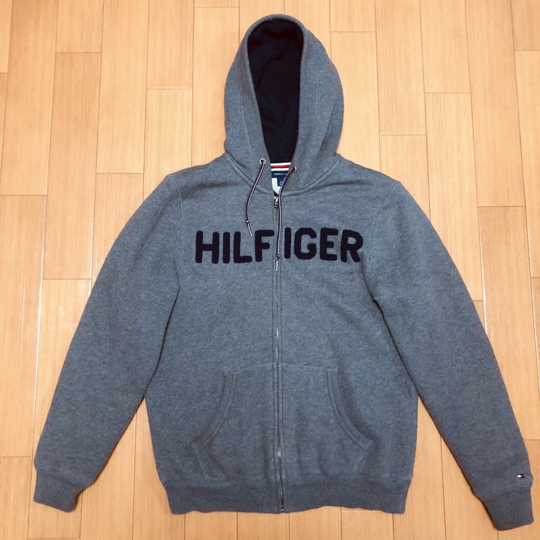 TOMMY HILFIGER(トミーヒルフィガー)のTommy Hilfiger トミーヒルフィガー フロントジップ裏ボアパーカー メンズのトップス(パーカー)の商品写真