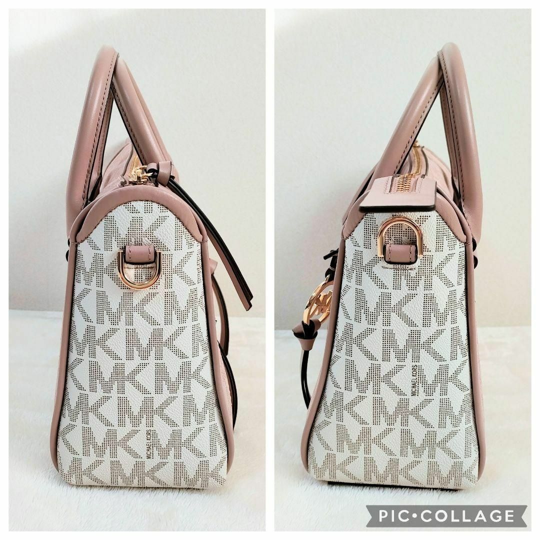 Michael Kors(マイケルコース)の未使用級　マイケルコース　ハンドバック　ショルダー　ピンク　ホワイト　2way レディースのバッグ(ハンドバッグ)の商品写真