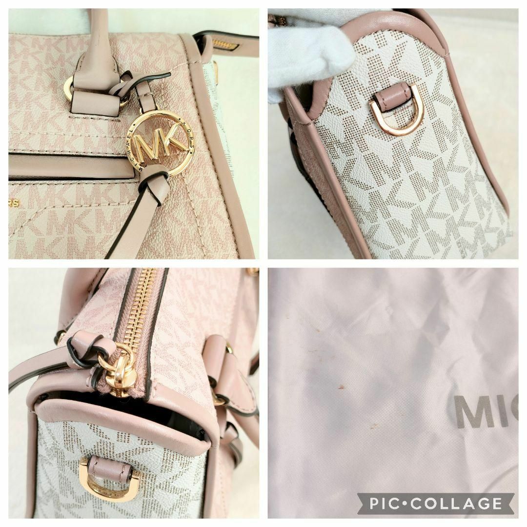 Michael Kors(マイケルコース)の未使用級　マイケルコース　ハンドバック　ショルダー　ピンク　ホワイト　2way レディースのバッグ(ハンドバッグ)の商品写真