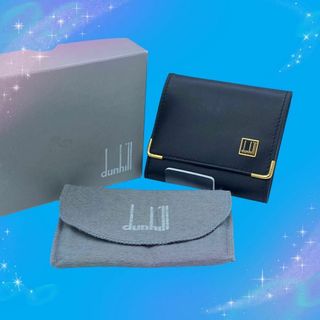 Dunhill - 《超美品》　ダンヒル　レザー　コインケース　小銭入れ　ブラック　箱、保存袋付き