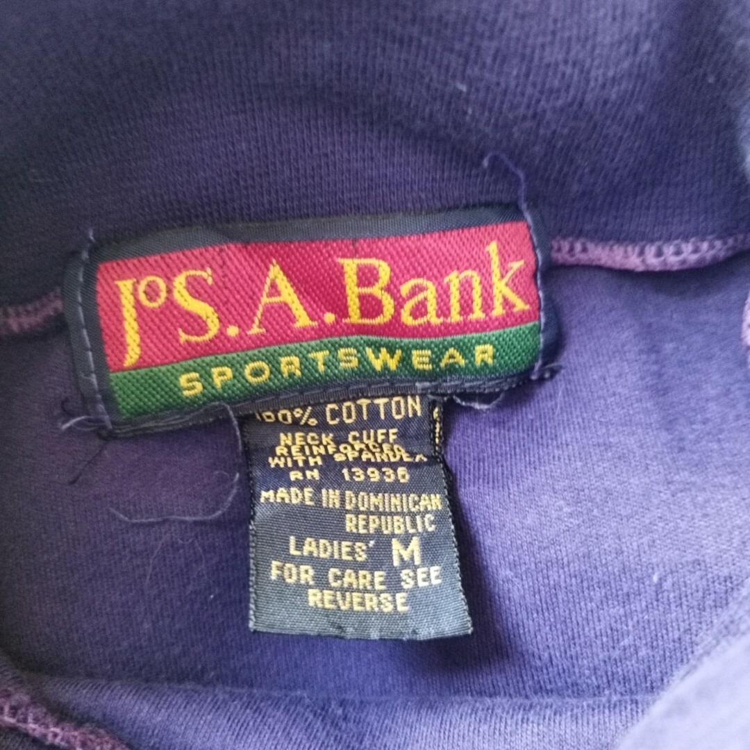 古着 Jos.A.Bank　タートルネック　Tシャツ　紫　Mサイズ レディースのトップス(Tシャツ(長袖/七分))の商品写真