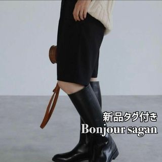 ボンジュールサガン バミューダパンツ ハーフ 黒 オールシーズン ✨新品未使用✨(ハーフパンツ)