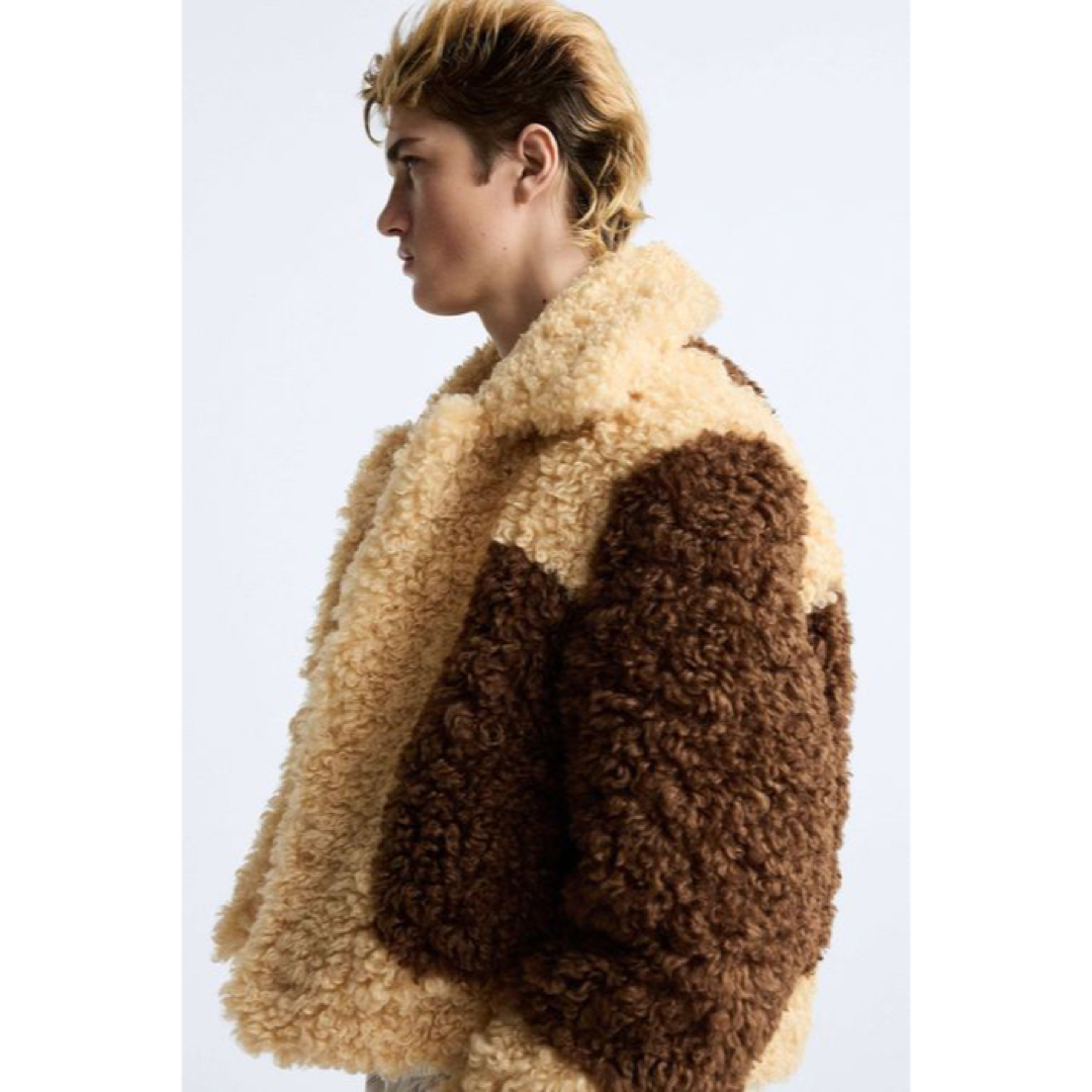 ZARA】フェイクファージャケットXハリー・ランバート ZARA】フェイクファージャケットXハリー・ランバート