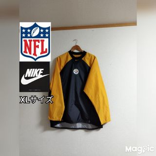 ナイキ(NIKE)のNIKE ナイキ NFL ピッツバーグスティーラーズ 刺繍ロゴ チームタグ(ナイロンジャケット)