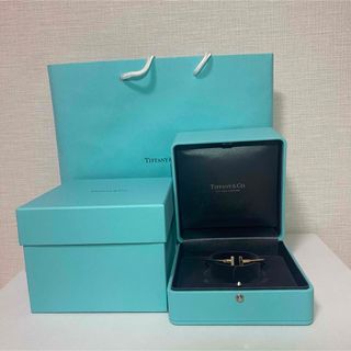 ティファニー(Tiffany & Co.)のティファニー Tワイヤーブレスレット イエローゴールド ミディアム(ブレスレット/バングル)