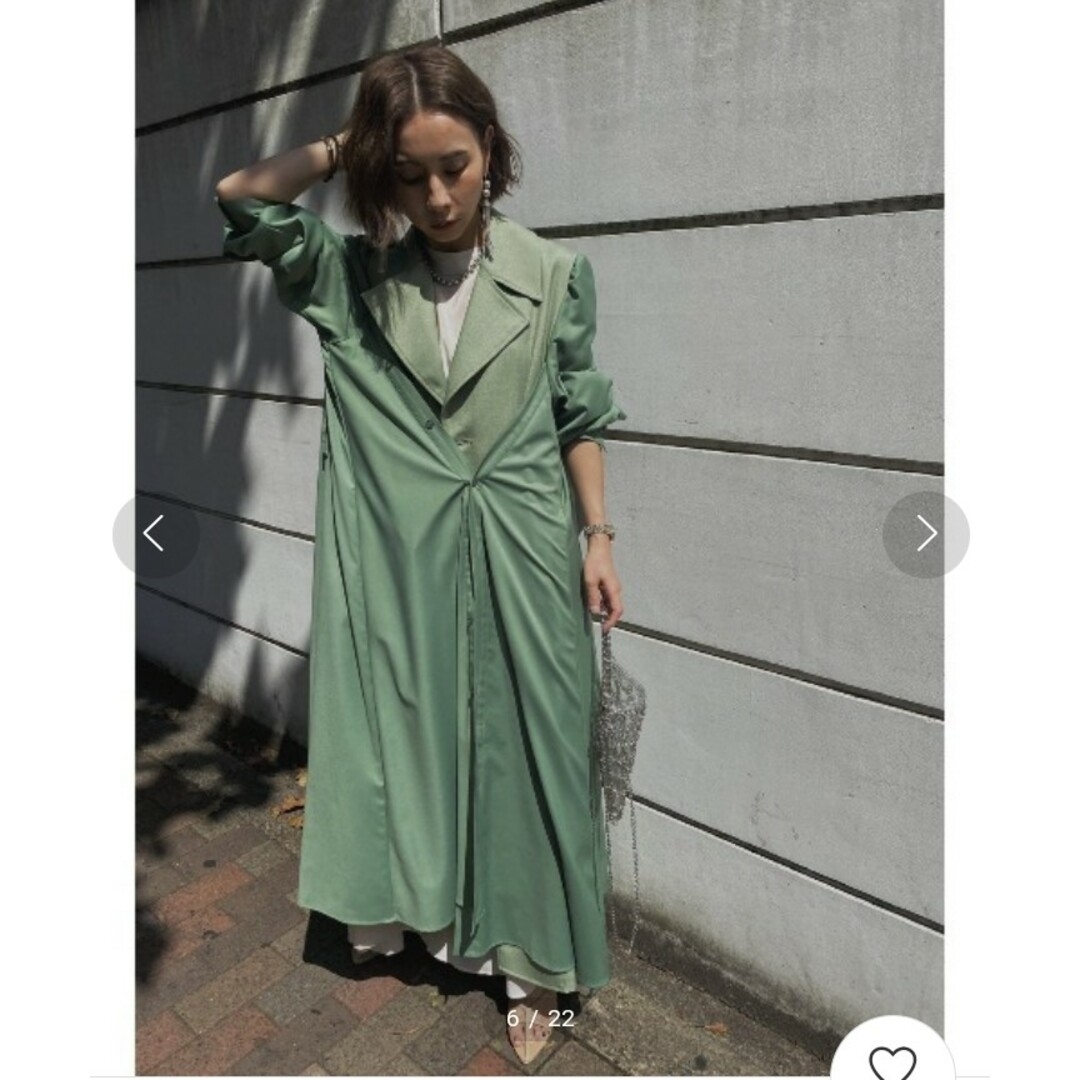 Ameri VINTAGE(アメリヴィンテージ)のSHIRTS DOCKING COAT　美品 レディースのジャケット/アウター(ロングコート)の商品写真