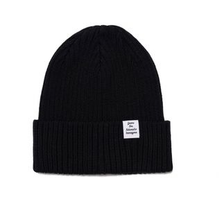 ヒューマンメイド(HUMAN MADE)のHUMAN MADE Cotton Rib Beanie "Black"(ニット帽/ビーニー)