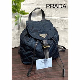 PRADA - プラダ バックパック 2WAYバッグ 黒 ナイロン 三角ロゴ 61746 ...