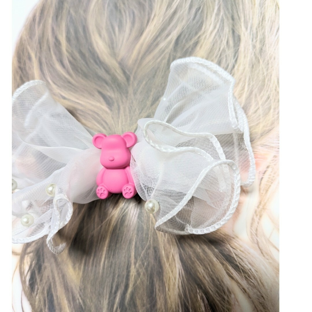 No.1154　ポニーフック　2点セット ハンドメイドのアクセサリー(ヘアアクセサリー)の商品写真