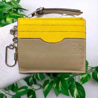 ロエベ(LOEWE)のロエベ　フラグメントケース　スクエアコインカードホルダー アナグラム　イエロー(コインケース)