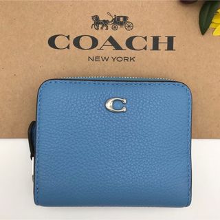 コーチ(COACH)のCOACH 財布 ★大人気★ ビルフォールド ウォレット シルバー プール 新品(財布)