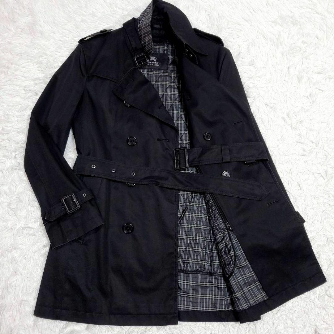 BURBERRY BLACK LABEL(バーバリーブラックレーベル)の美品 M バーバリーブラックレーベル トレンチ コート ノバチェック ライナー メンズのジャケット/アウター(トレンチコート)の商品写真