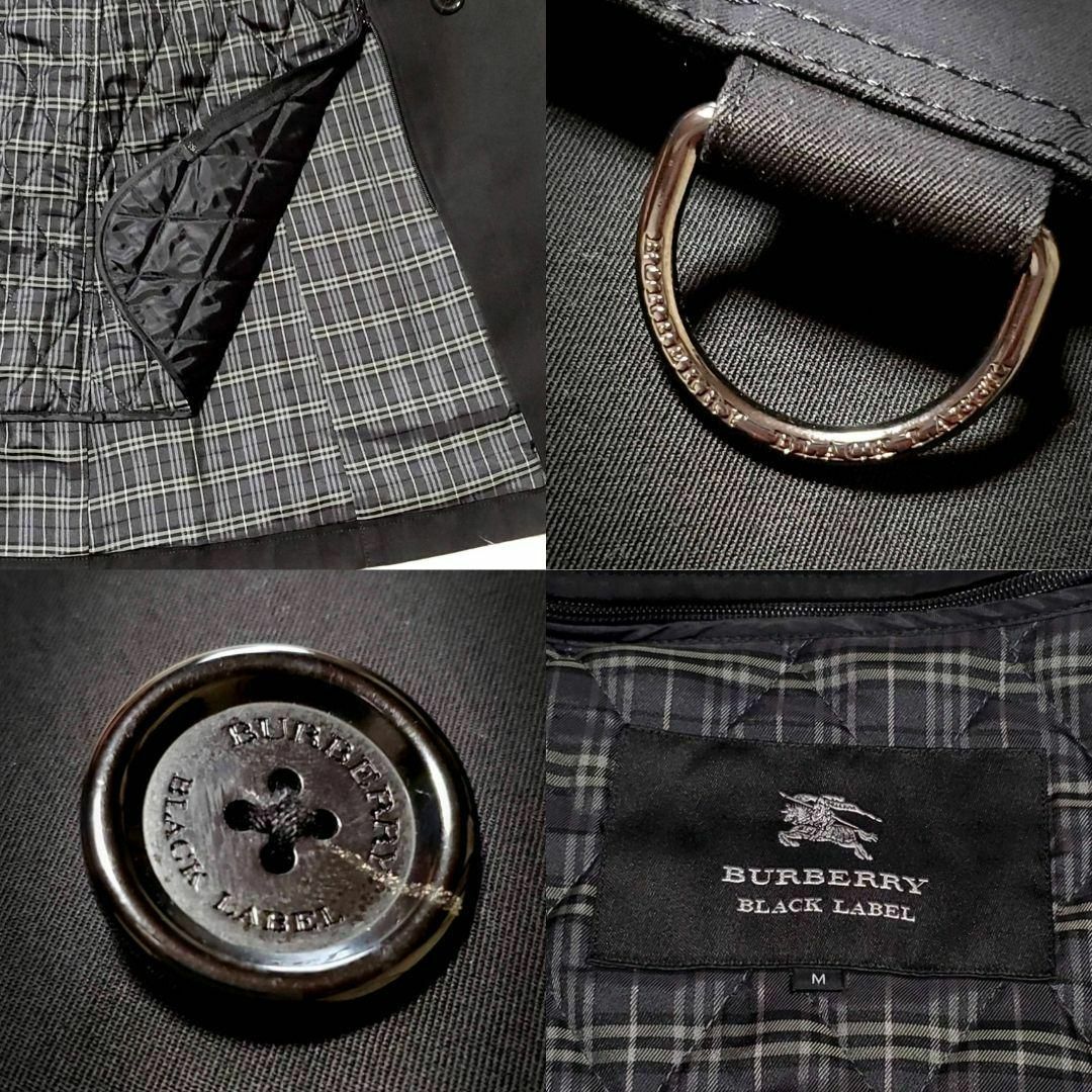 BURBERRY BLACK LABEL(バーバリーブラックレーベル)の美品 M バーバリーブラックレーベル トレンチ コート ノバチェック ライナー メンズのジャケット/アウター(トレンチコート)の商品写真