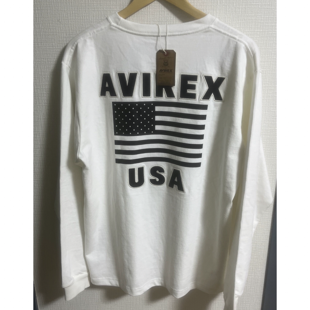 AVIREX(アヴィレックス)のAVIREX メンズ春作長ティL size 女性着用可能　 メンズのトップス(Tシャツ/カットソー(七分/長袖))の商品写真