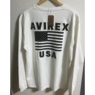 アヴィレックス(AVIREX)のAVIREX メンズ春作長ティL size 女性着用可能　(Tシャツ/カットソー(七分/長袖))