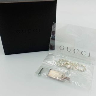 グッチ(Gucci)の未使用品★GUCCI★ ブレスレット プレート ボールチェーン 925 シルバー(ブレスレット/バングル)