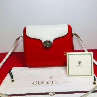 グッチ(Gucci)の 【美品】☆OLD GUCCI ホースビット ロゴ レザー ショルダー バッグ (ショルダーバッグ)