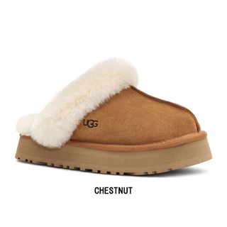 UGG - SALE極美品❗️UGG ムートン サンダル ブラック S/N 1107953 の