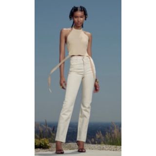 ザラ(ZARA)の【美品】Z1975 HIGH-RISE STRAIGHT デニムパンツ 26(デニム/ジーンズ)