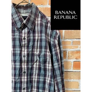 バナナリパブリック(Banana Republic)の【お洒落】BABANAREPUBLIC バナナリパブリック☆チェックシャツ(シャツ)