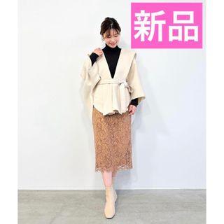 ストラ(Stola.)のストラ新品★レースタイトスカート泉里香オケージョンウエストゴム結婚式(ひざ丈スカート)