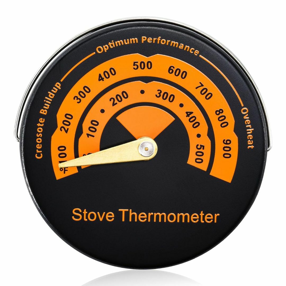 ストーブ温度計 暖炉温度計 磁気吸着式 オーブン温度計 マグネット式 スマホ/家電/カメラの冷暖房/空調(ストーブ)の商品写真