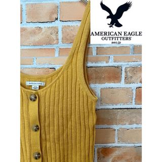 アメリカンイーグル(American Eagle)の【お洒落】Americaneagle アメリカンイーグル☆可愛いニットキャミ！(キャミソール)