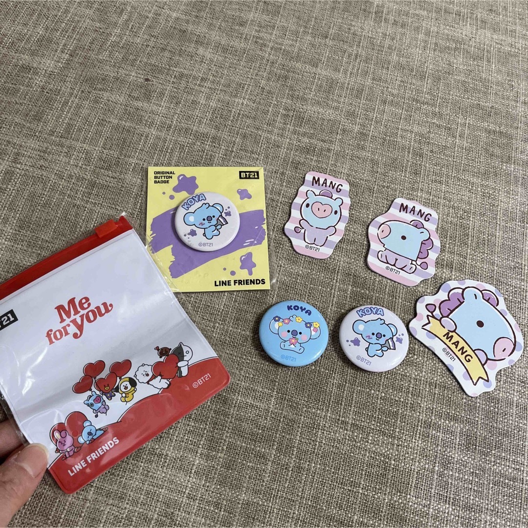 BT21 - BT21 缶バッジ ミニポーチ マグネット セットの通販 by BT21 - BT21 缶バッジ ミニポーチ マグネット セットの通販 by