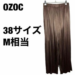 オゾック(OZOC)のOZOC オゾック️⭐️38サイズ ガウチョパンツ ワイドパンツ 茶色 ブラウン(カジュアルパンツ)