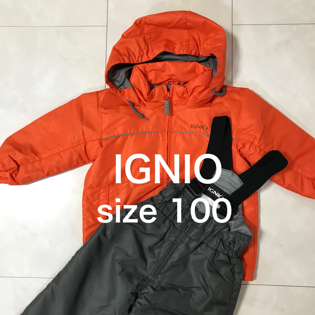 Ignio(イグニオ)のIGNIO オレンジ　スキーウエア  100 スポーツ/アウトドアのスキー(ウエア)の商品写真