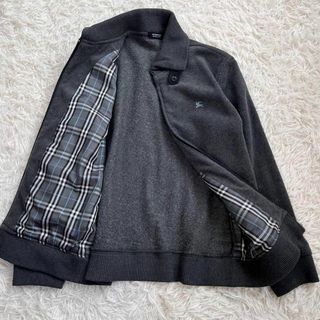 バーバリーブラックレーベル(BURBERRY BLACK LABEL)の【美品】バーバリー ブラックレーベル　ボア フリース ブルゾン　ナイト　チェック(ブルゾン)