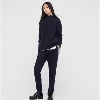 ユニクロ(UNIQLO)の＋J  プレミアムラムケーブルハイネックセーター(ニット/セーター)