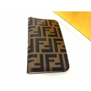 フェンディ(FENDI)の■極美品■ FENDI フェンディ ズッカ柄 レザー 手帳型 iPhoneX/XS対応 アイフォンケース ブラウン系 AU5065 (その他)