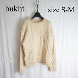 bukht アラン ニット クルーネック フィッシャーマン セーター トップス(ニット/セーター)