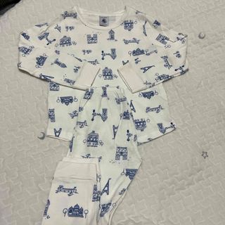 プチバトー(PETIT BATEAU)の【美品】PETIT BATEAU コットンパジャマ 4ans(パジャマ)