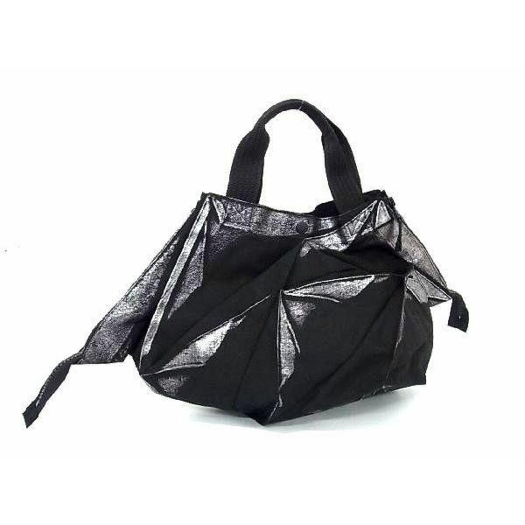 ■新品■未使用■ ISSEY MIYAKE イッセイミヤケ キャンバス ハンドバッグ トートバッグ ブラック系 BH0083ブラック系素材