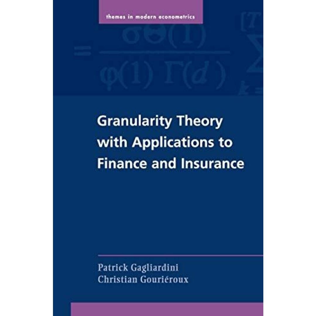 Granularity Theory with Applications to Finance and Insurance (Themes in Modern Econometrics) エンタメ/ホビーの本(語学/参考書)の商品写真