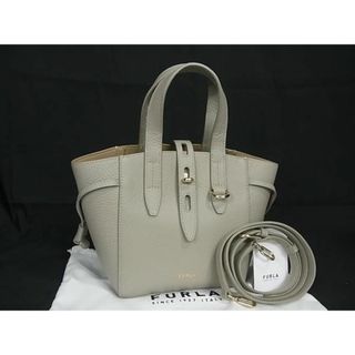 フルラ(Furla)の■新品■未使用■ FURLA フルラ ネットミニ レザー 2WAY ハンドバッグ ショルダー レディース グレー系 AT4812 (ハンドバッグ)