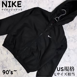 ナイキ(NIKE)の【極美品】NIKE 赤黒タグ 前後刺繍 厚手 ナイロンジャケット 中綿(ナイロンジャケット)