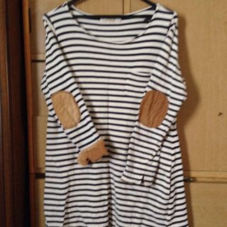 ハンジロー(HANJIRO)のボーダーワンピ(ミニワンピース)