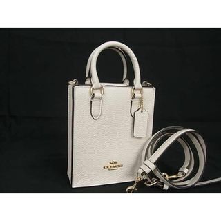 コーチ(COACH)の■新品■未使用■ COACH コーチ レザー 2WAY クロスボディ ショルダー ハンドバッグ ポシェット 斜め掛け レディース アイボリー系 AT4873 (その他)