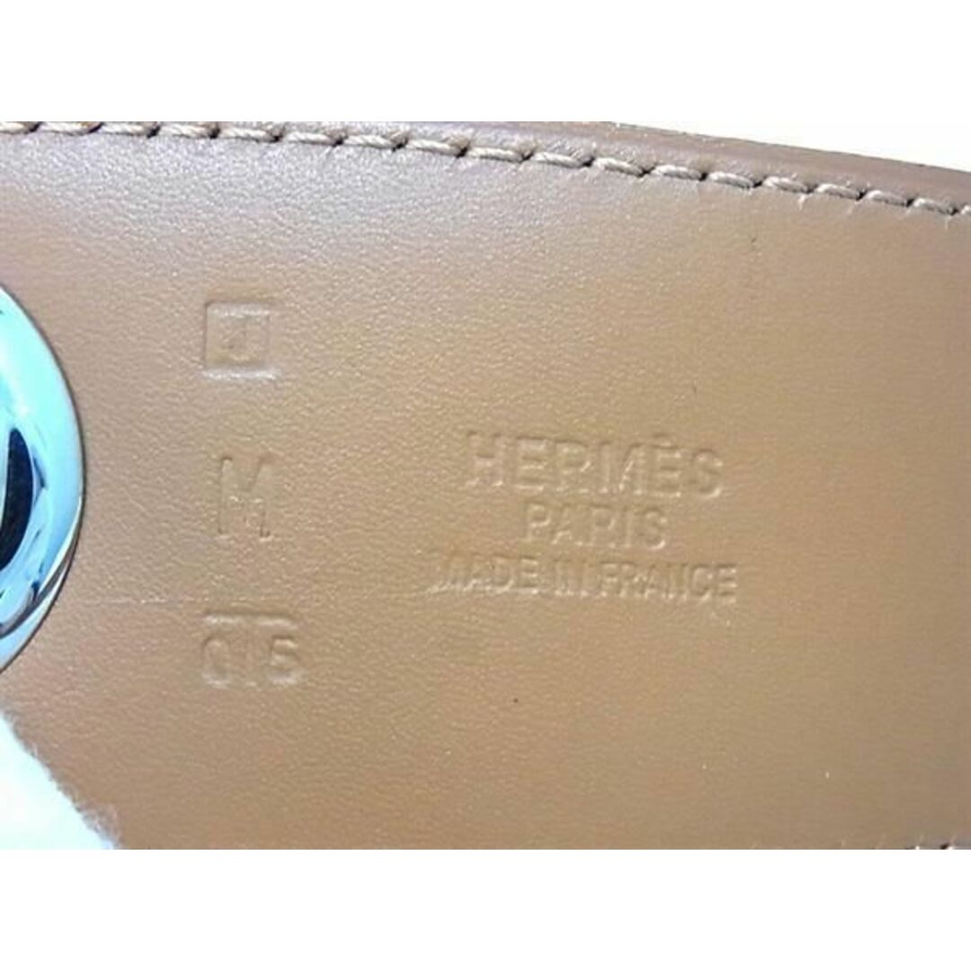 Hermes(エルメス)の■極美品■ HERMES エルメス レザー シルバー金具 スカーフベルト 表記サイズ M □J刻印 レディース ブラック系 AV1750  レディースのファッション小物(その他)の商品写真