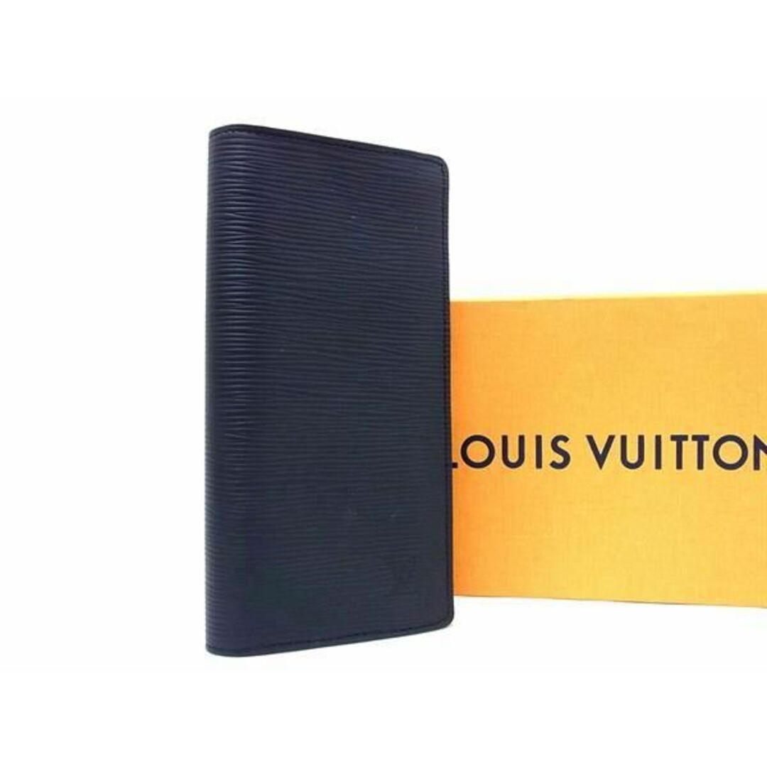 ■極美品■ LOUIS VUITTON ルイヴィトン M60622 エピ ポルトフォイユ ブラザ 二つ折り 長財布 ウォレット ブラック系  AT7669 | フリマアプリ ラクマ