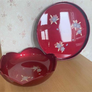 桜柄の菓子鉢
